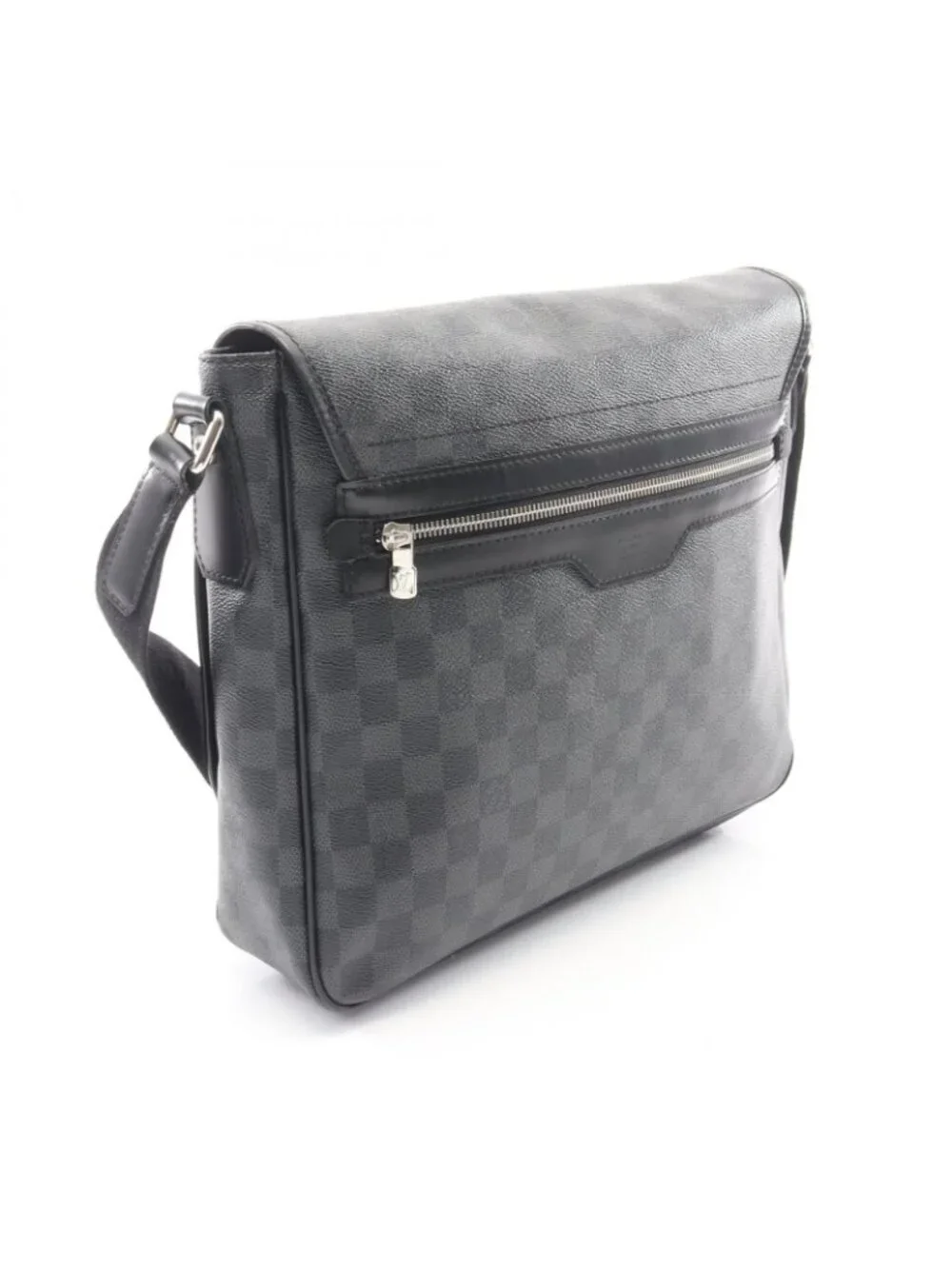 Louis Vuitton Shoulder Bag Daniel MM Canvas Leather